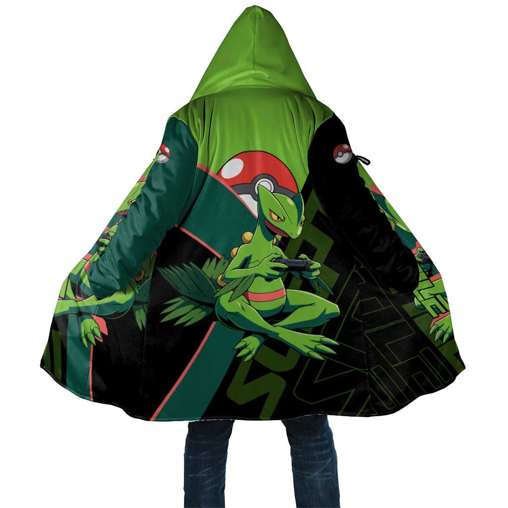 Sceptile Poké Cloak Neon Retro Anime Style