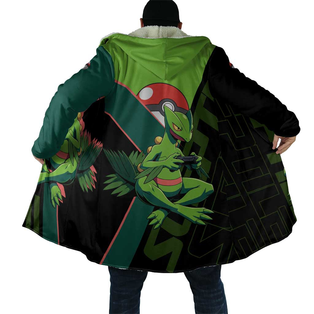 Sceptile Poké Cloak Neon Retro Anime Style