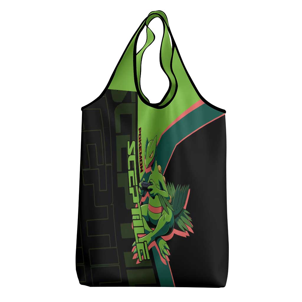 Sceptile Poké Grocery Bag Neon Retro Anime Style