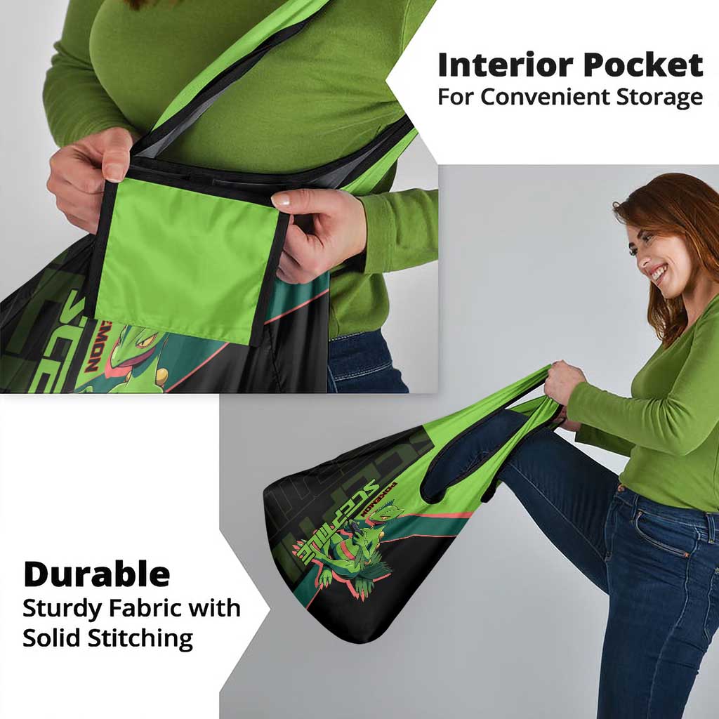 Sceptile Poké Grocery Bag Neon Retro Anime Style
