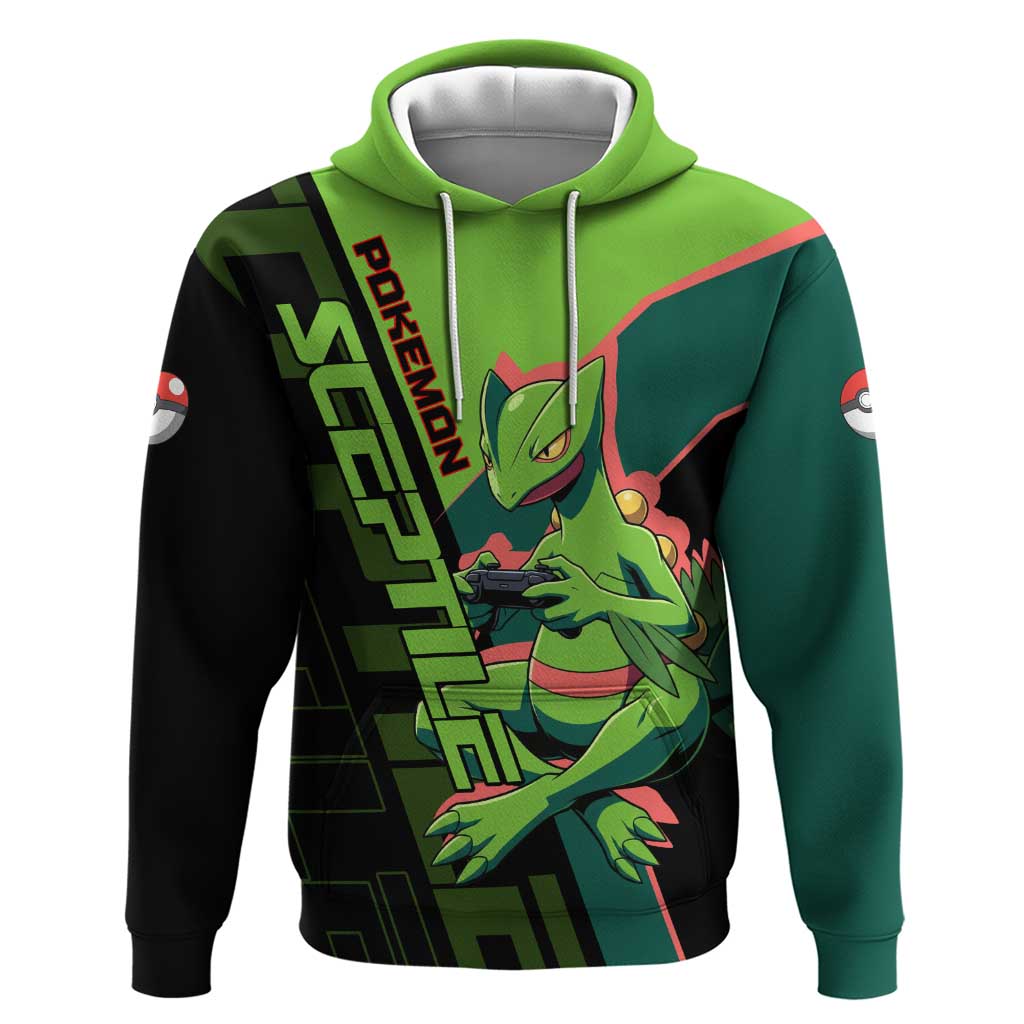 Sceptile Poké Hoodie Neon Retro Anime Style