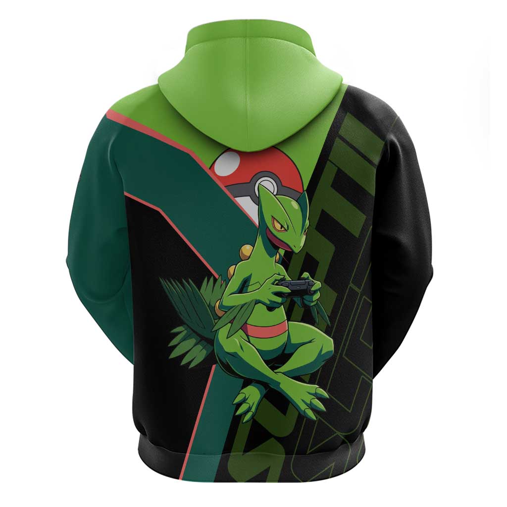 Sceptile Poké Hoodie Neon Retro Anime Style