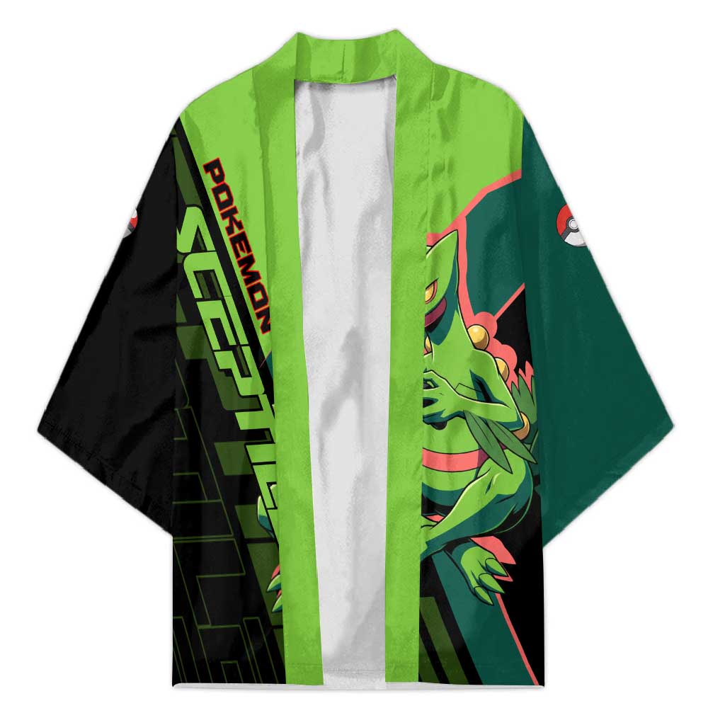 Sceptile Poké Kimono Neon Retro Anime Style