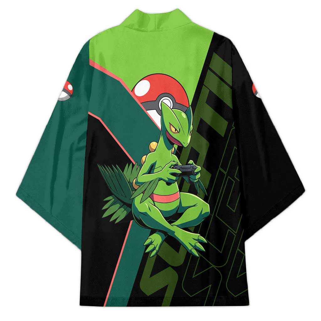 Sceptile Poké Kimono Neon Retro Anime Style