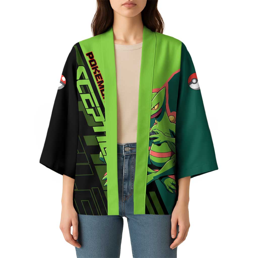 Sceptile Poké Kimono Neon Retro Anime Style
