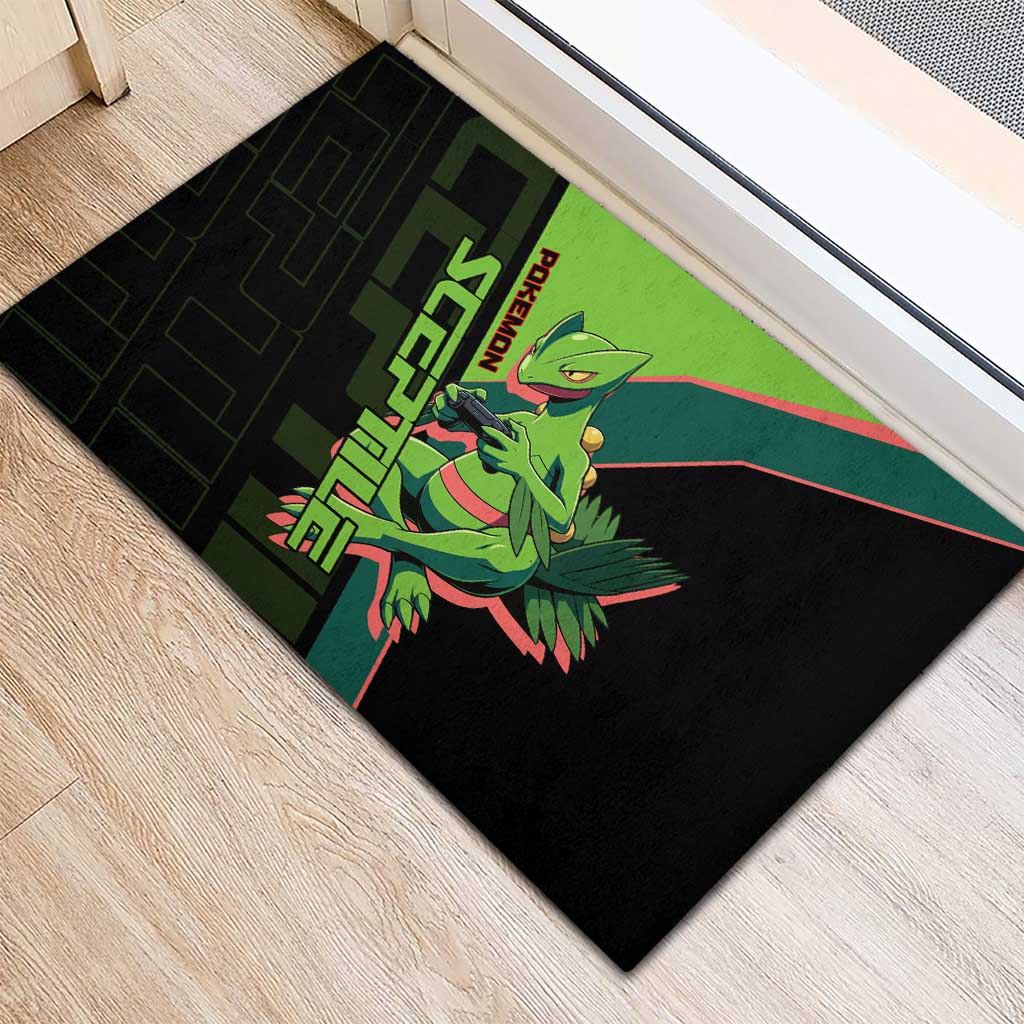 Sceptile Poké Rubber Doormat Neon Retro Anime Style