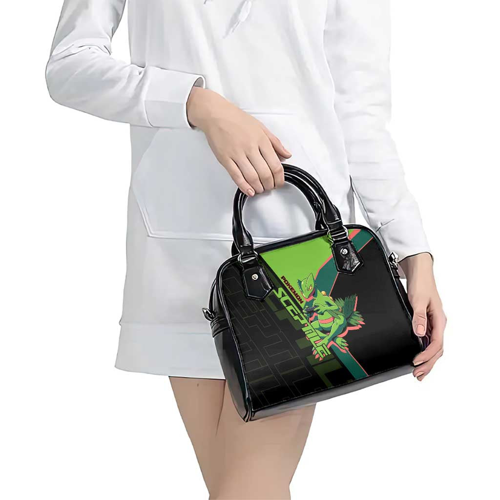 Sceptile Poké Shoulder Handbag Neon Retro Anime Style