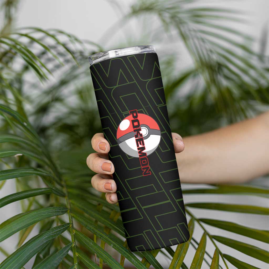 Sceptile Poké Skinny Tumbler Neon Retro Anime Style