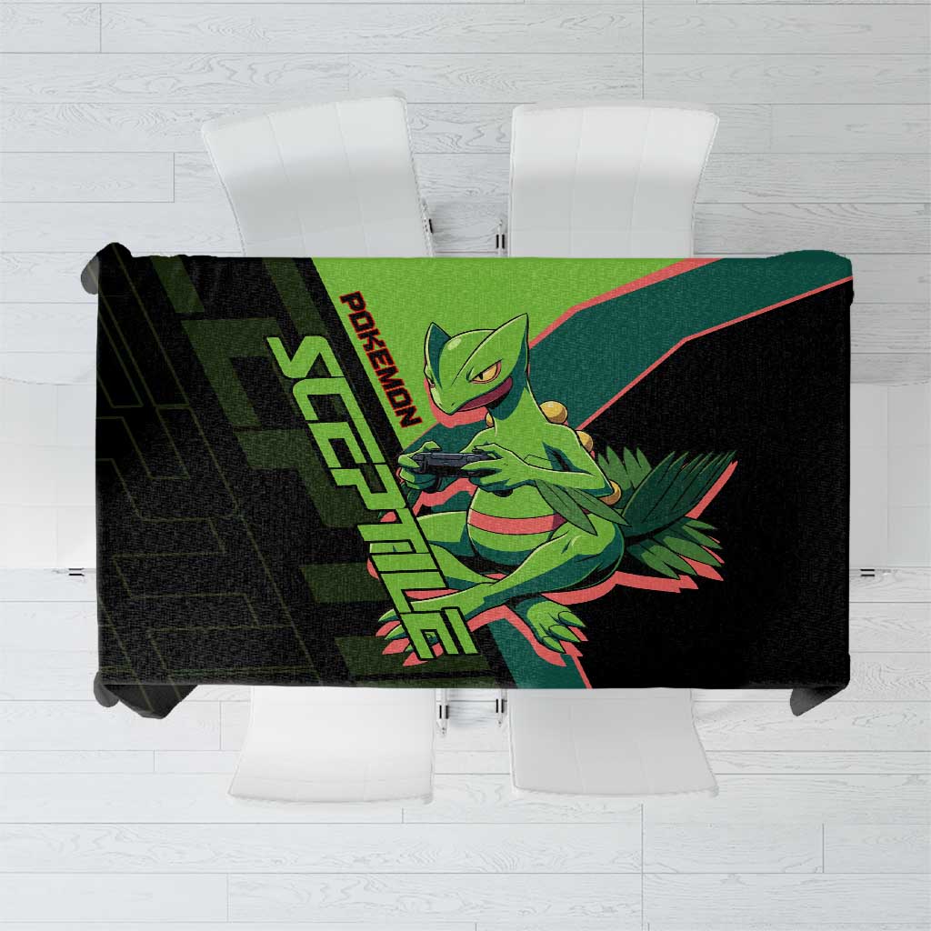 Sceptile Poké Tablecloth Neon Retro Anime Style