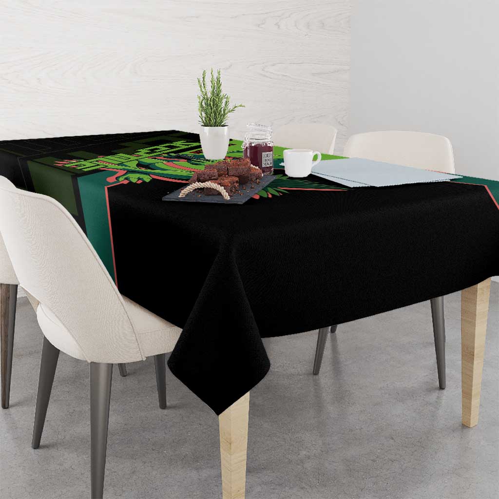 Sceptile Poké Tablecloth Neon Retro Anime Style