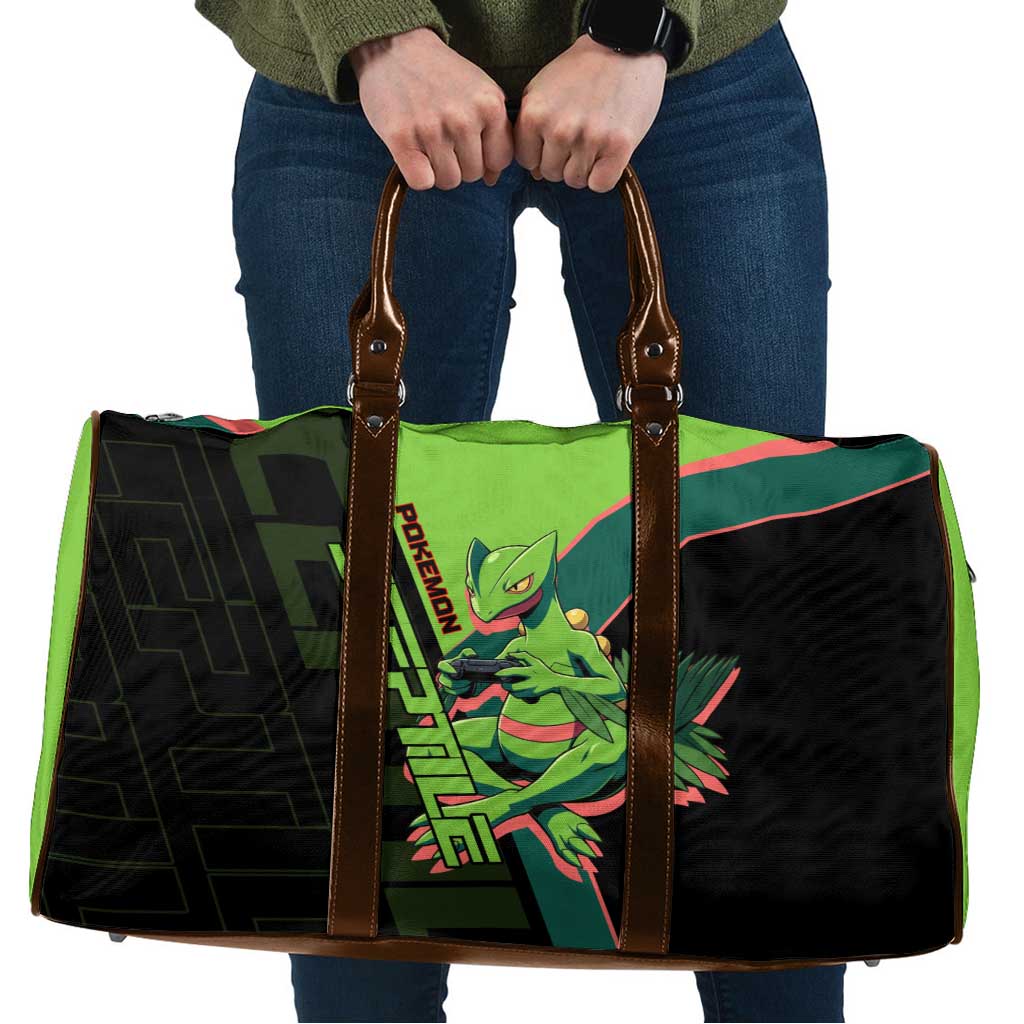 Sceptile Poké Travel Bag Neon Retro Anime Style
