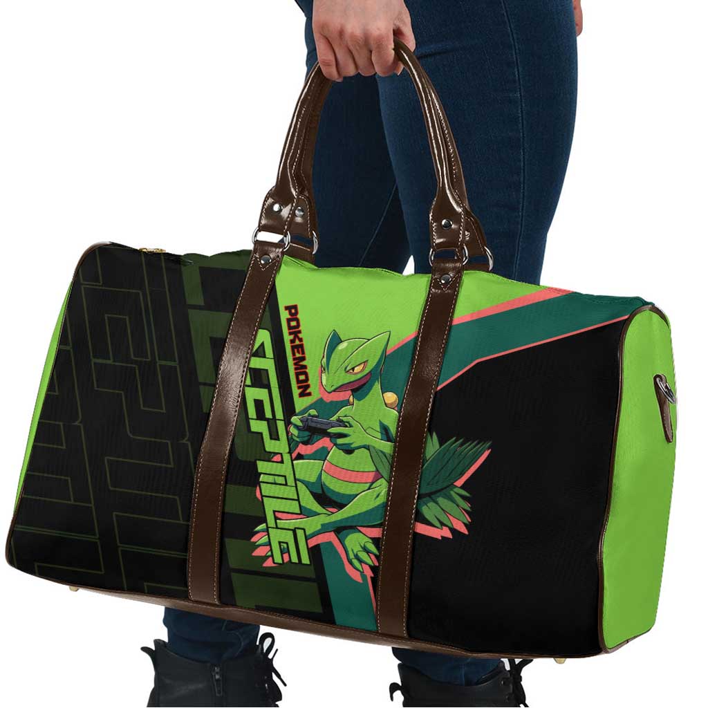 Sceptile Poké Travel Bag Neon Retro Anime Style