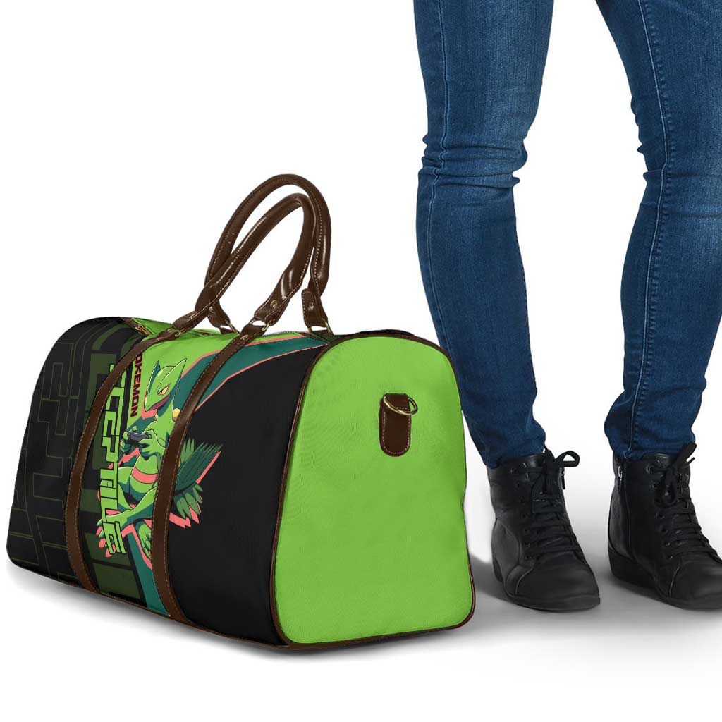 Sceptile Poké Travel Bag Neon Retro Anime Style