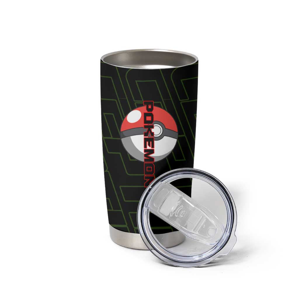 Sceptile Poké Tumbler Cup Neon Retro Anime Style