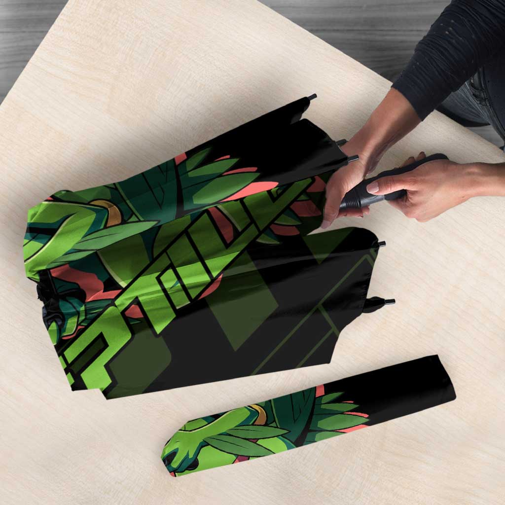 Sceptile Poké Umbrella Neon Retro Anime Style
