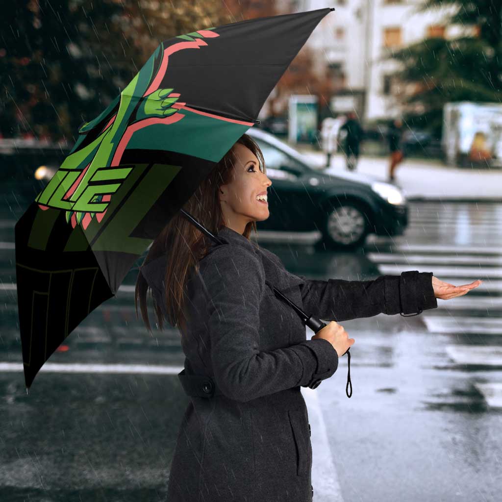 Sceptile Poké Umbrella Neon Retro Anime Style