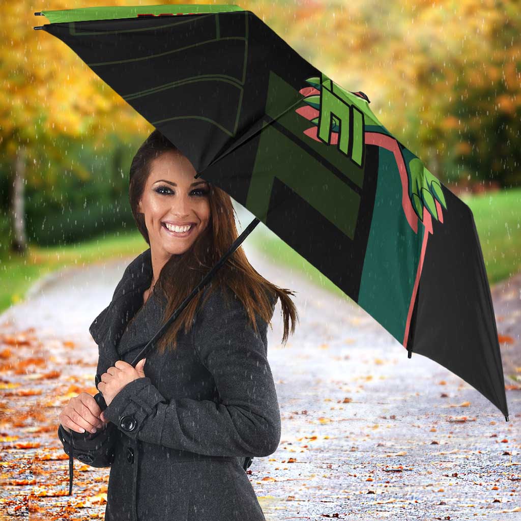 Sceptile Poké Umbrella Neon Retro Anime Style