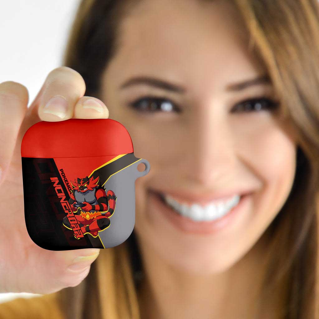 Incineroar Poké AirPods Case Bold Retro Anime Style
