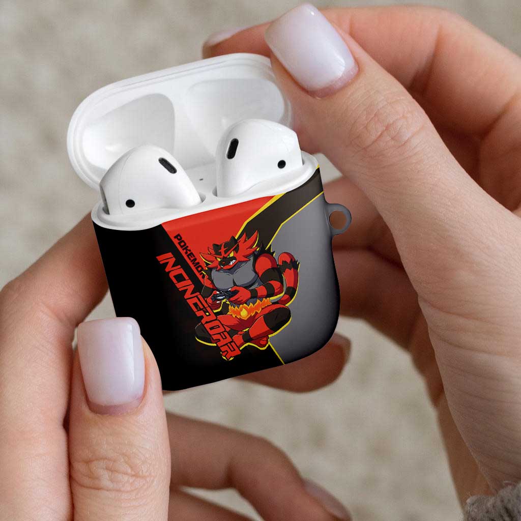 Incineroar Poké AirPods Case Bold Retro Anime Style