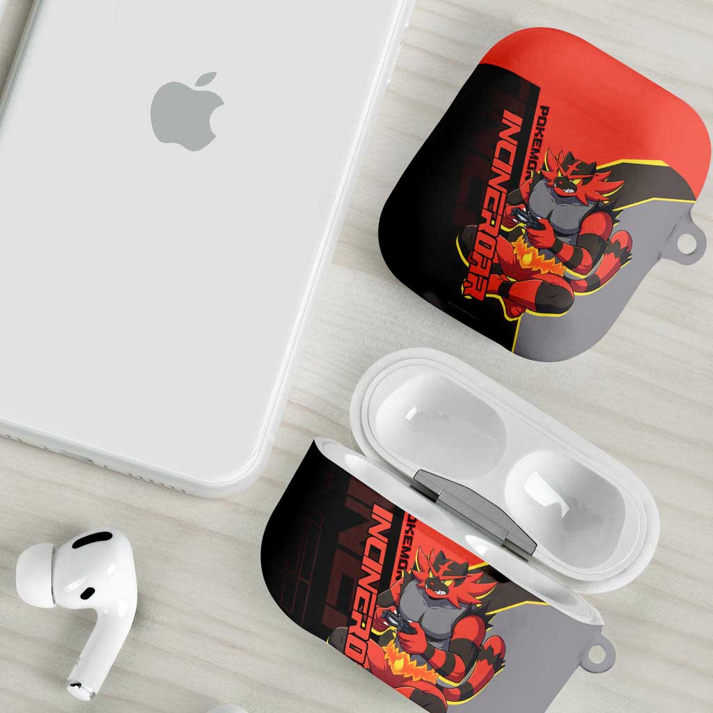 Incineroar Poké AirPods Case Bold Retro Anime Style