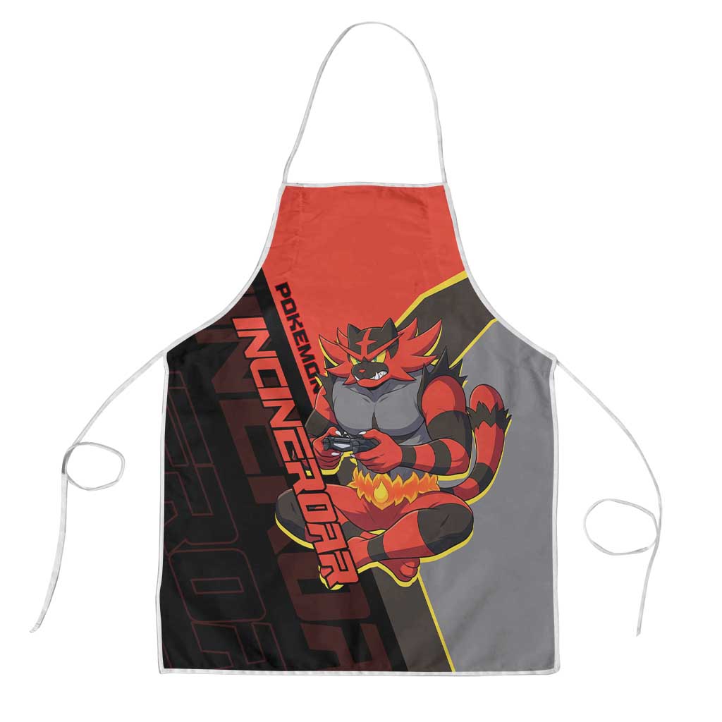 Incineroar Poké Apron Bold Retro Anime Style