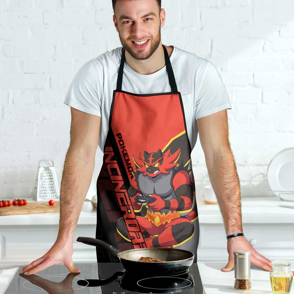 Incineroar Poké Apron Bold Retro Anime Style