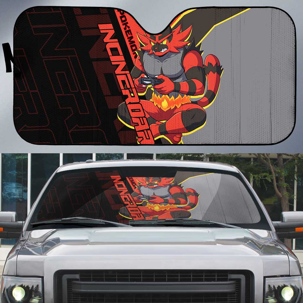 Incineroar Poké Auto Sun Shade Bold Retro Anime Style