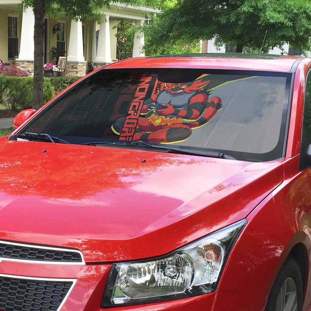 Incineroar Poké Auto Sun Shade Bold Retro Anime Style