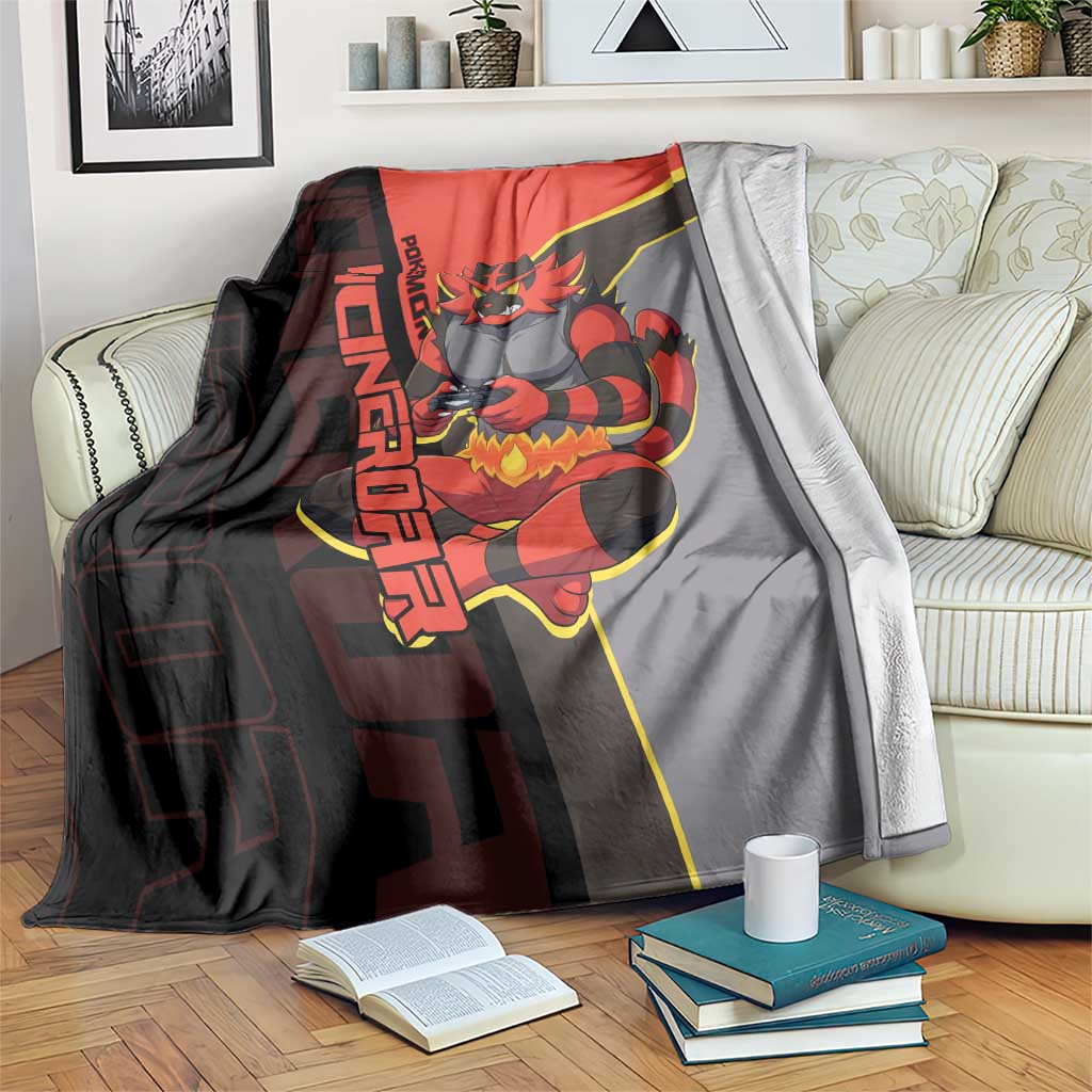 Incineroar Poké Blanket Bold Retro Anime Style