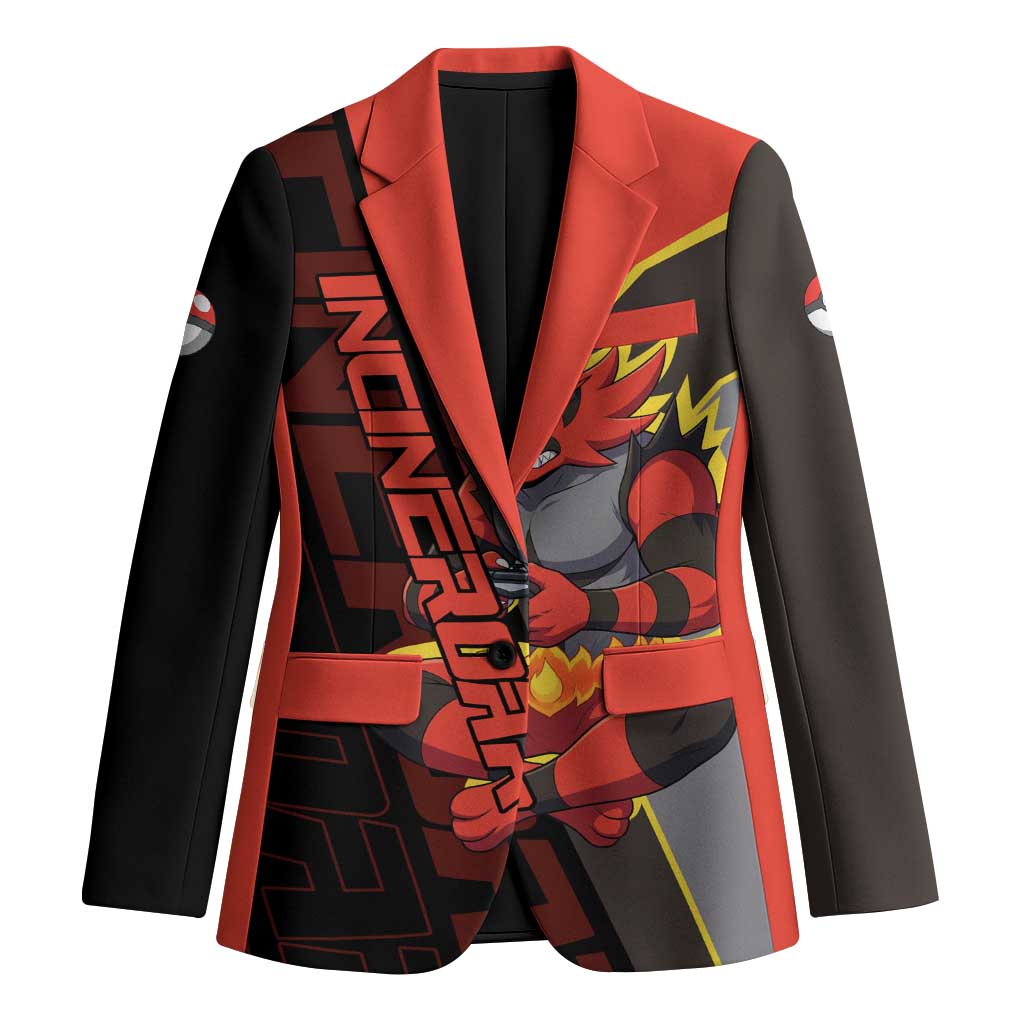 Incineroar Poké Blazer Bold Retro Anime Style