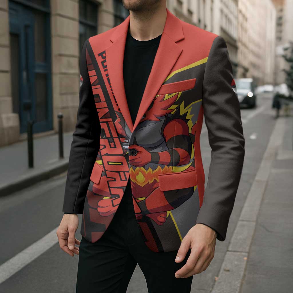 Incineroar Poké Blazer Bold Retro Anime Style