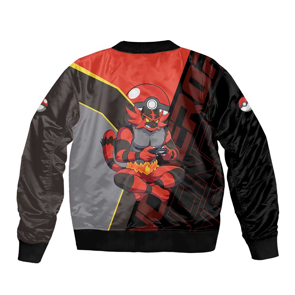 Incineroar Poké Bomber Jacket Bold Retro Anime Style
