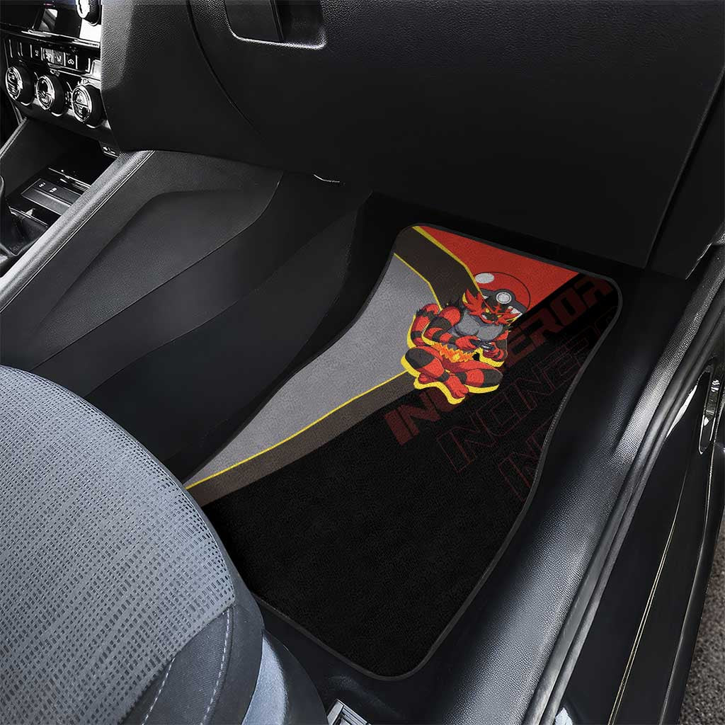 Incineroar Poké Car Mats Bold Retro Anime Style