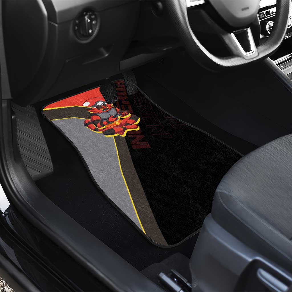 Incineroar Poké Car Mats Bold Retro Anime Style