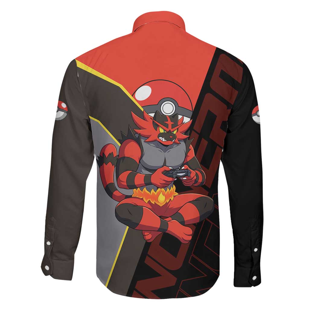 Incineroar Poké Family Matching Short Sleeve Bodycon Dress and Hawaiian Shirt Bold Retro Anime Style