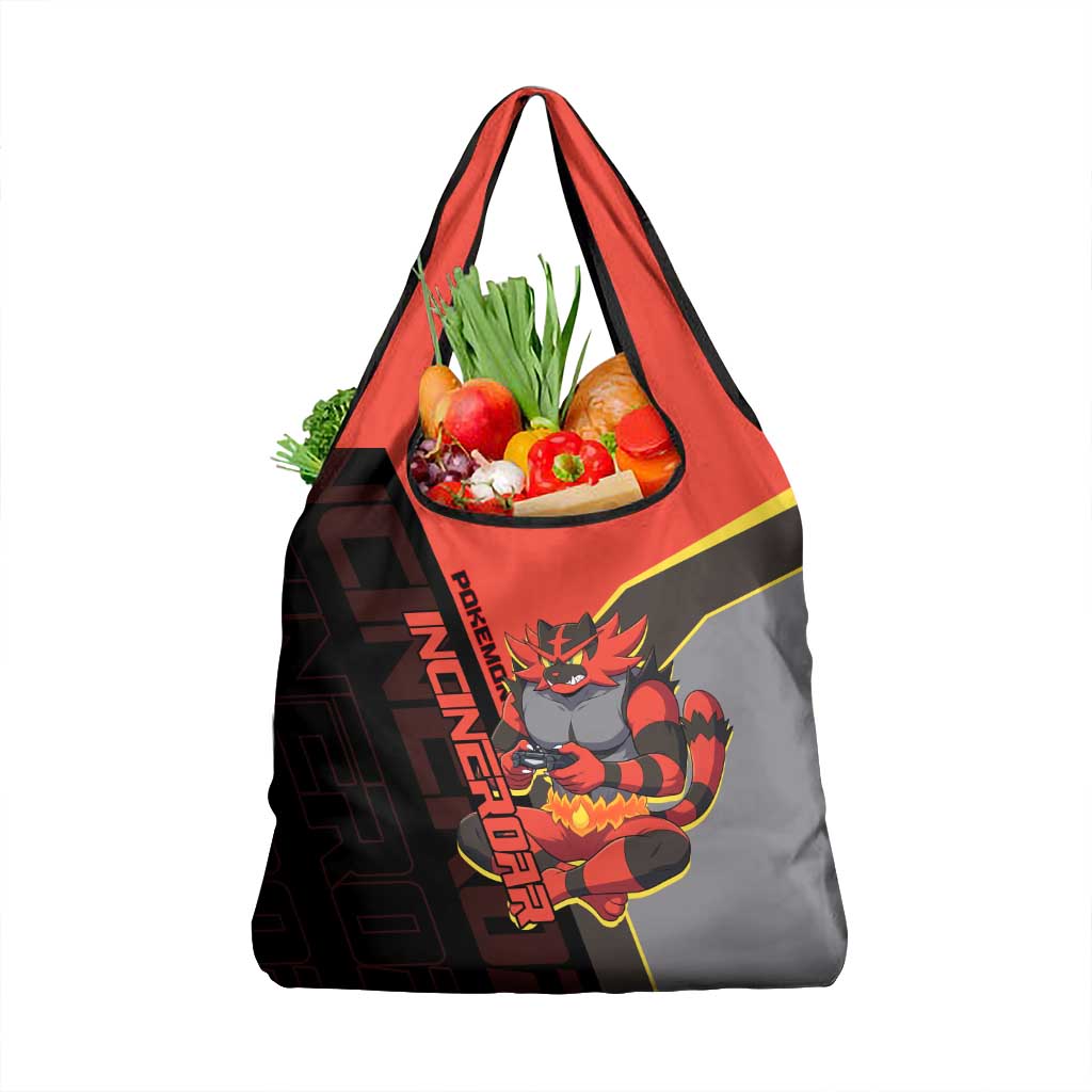 Incineroar Poké Grocery Bag Bold Retro Anime Style