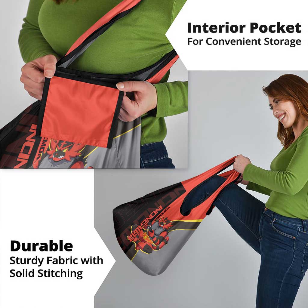 Incineroar Poké Grocery Bag Bold Retro Anime Style