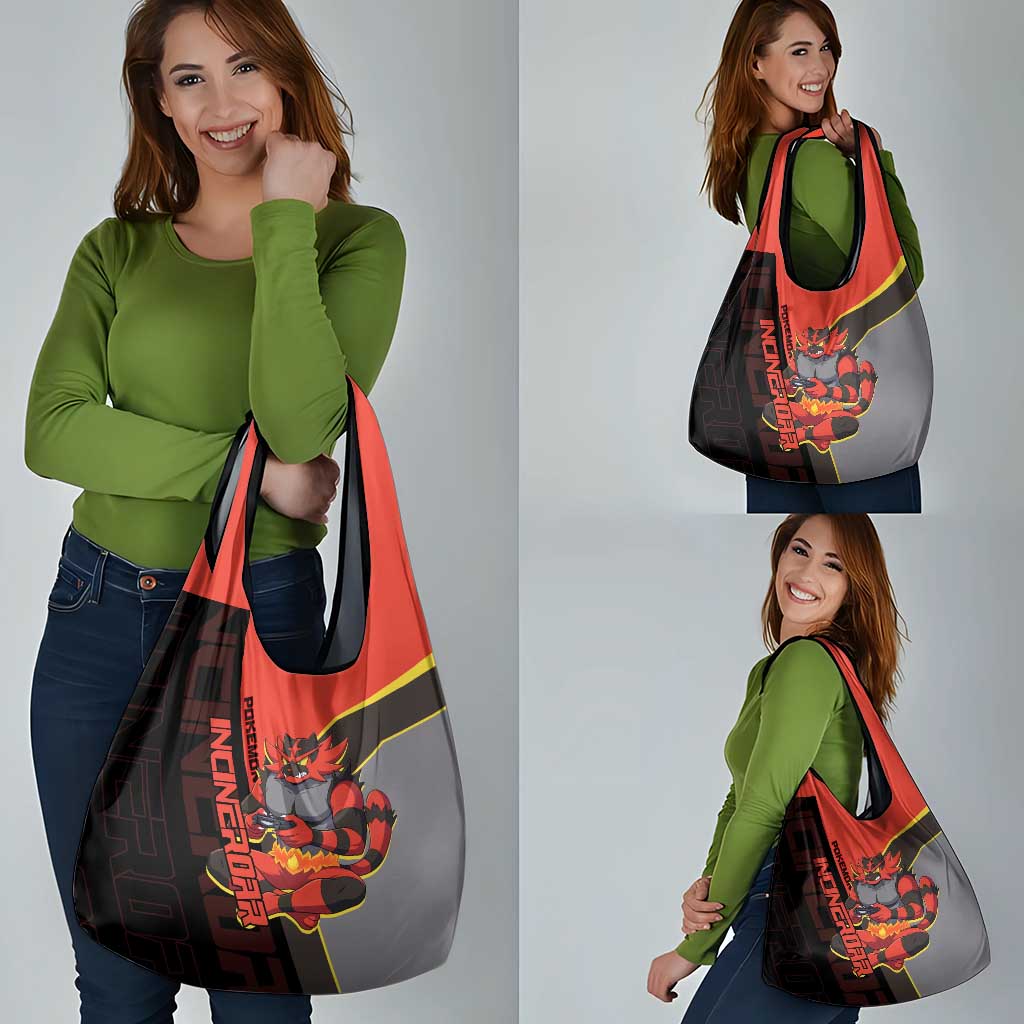 Incineroar Poké Grocery Bag Bold Retro Anime Style