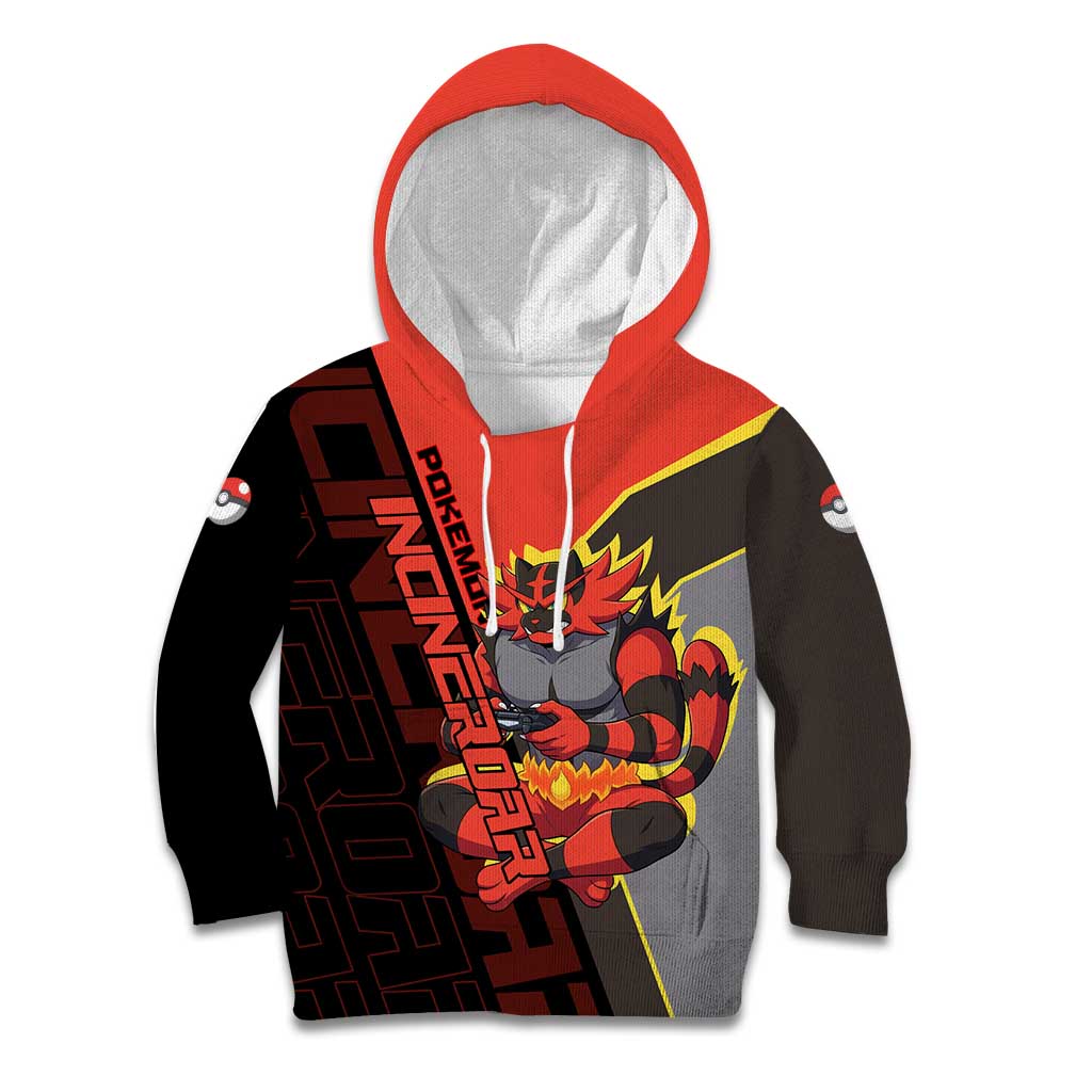 Incineroar Poké Kid Hoodie Bold Retro Anime Style