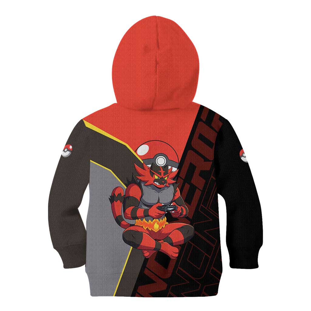 Incineroar Poké Kid Hoodie Bold Retro Anime Style