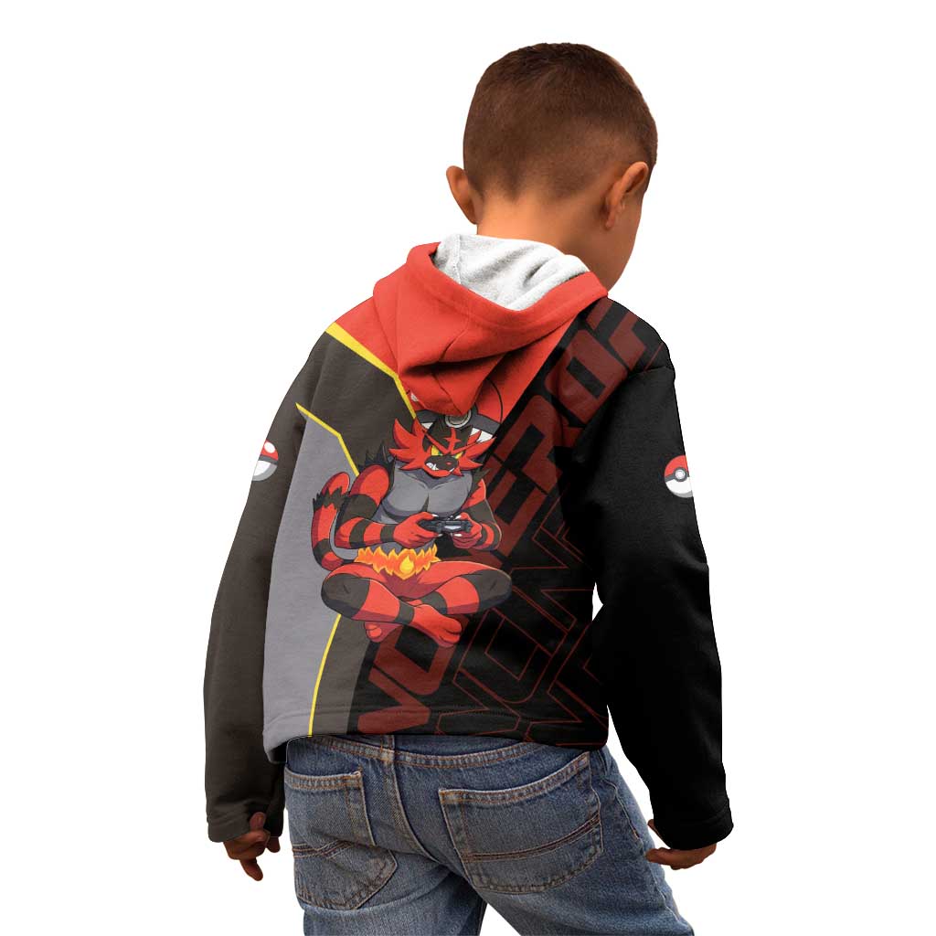Incineroar Poké Kid Hoodie Bold Retro Anime Style