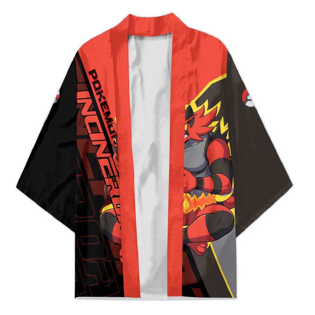 Incineroar Poké Kimono Bold Retro Anime Style