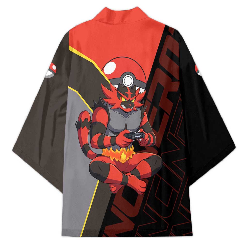 Incineroar Poké Kimono Bold Retro Anime Style