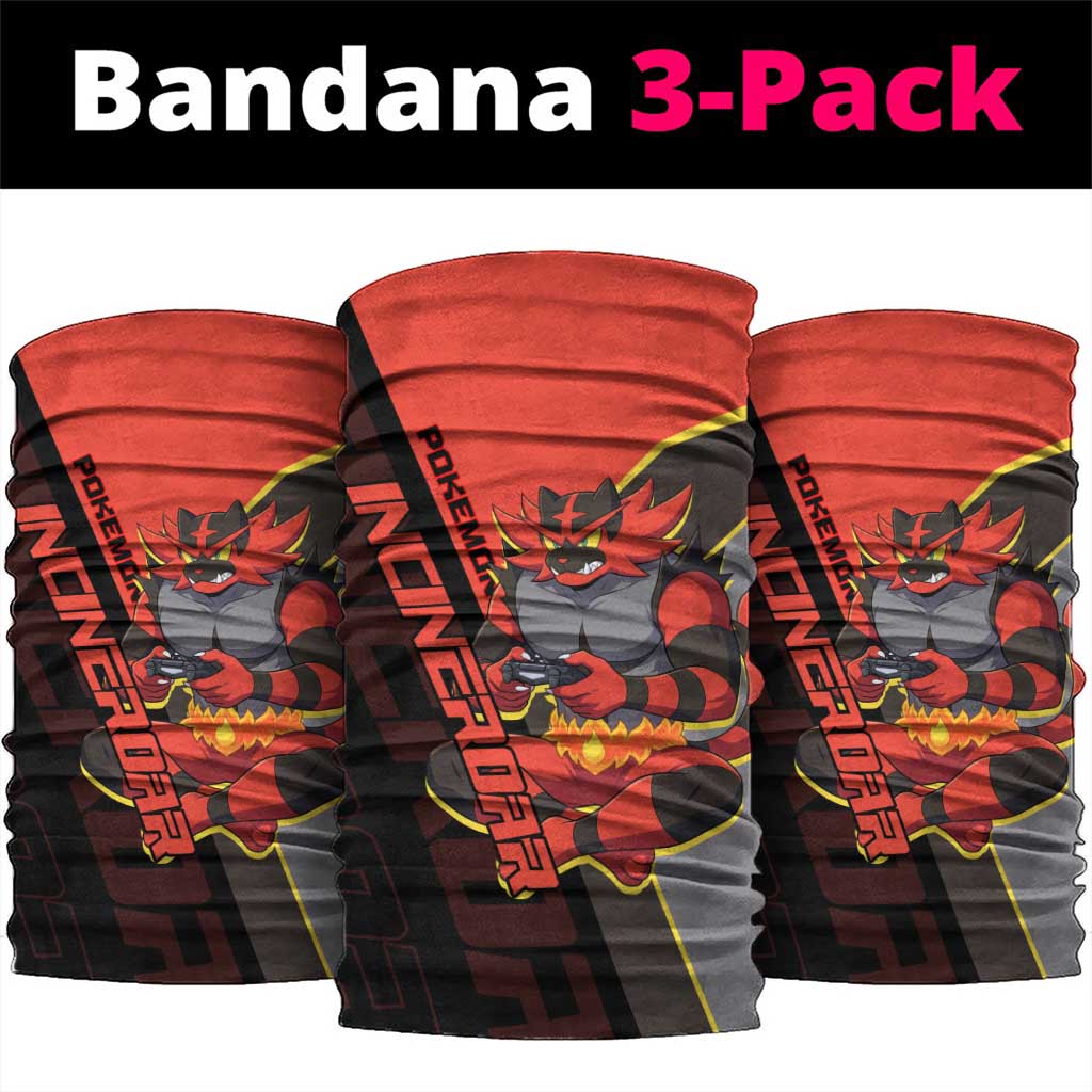 Incineroar Poké Neck Gaiter Bold Retro Anime Style