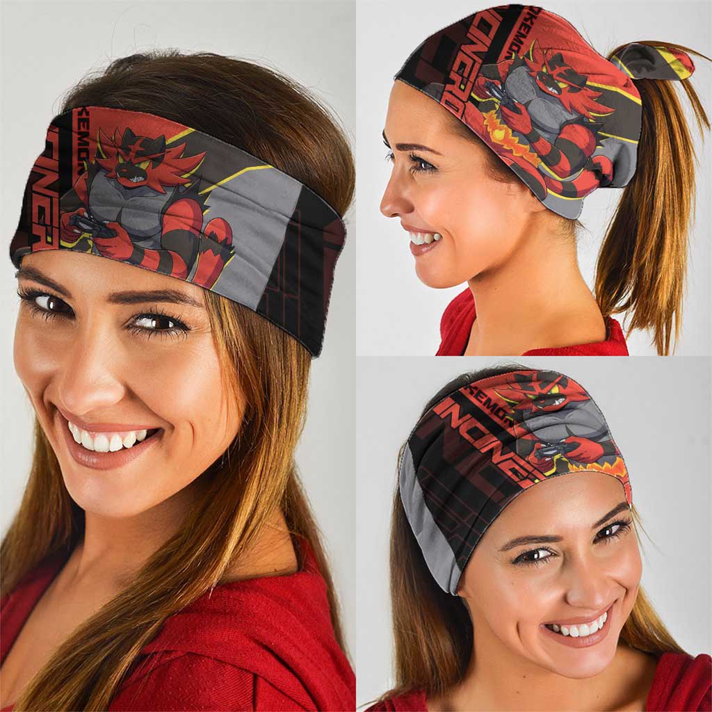 Incineroar Poké Neck Gaiter Bold Retro Anime Style