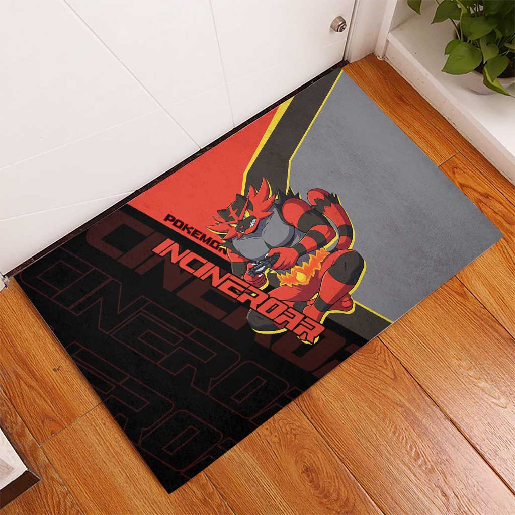 Incineroar Poké Rubber Doormat Bold Retro Anime Style