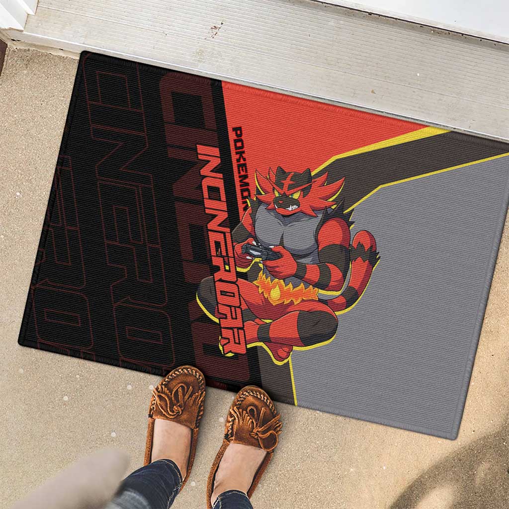 Incineroar Poké Rubber Doormat Bold Retro Anime Style