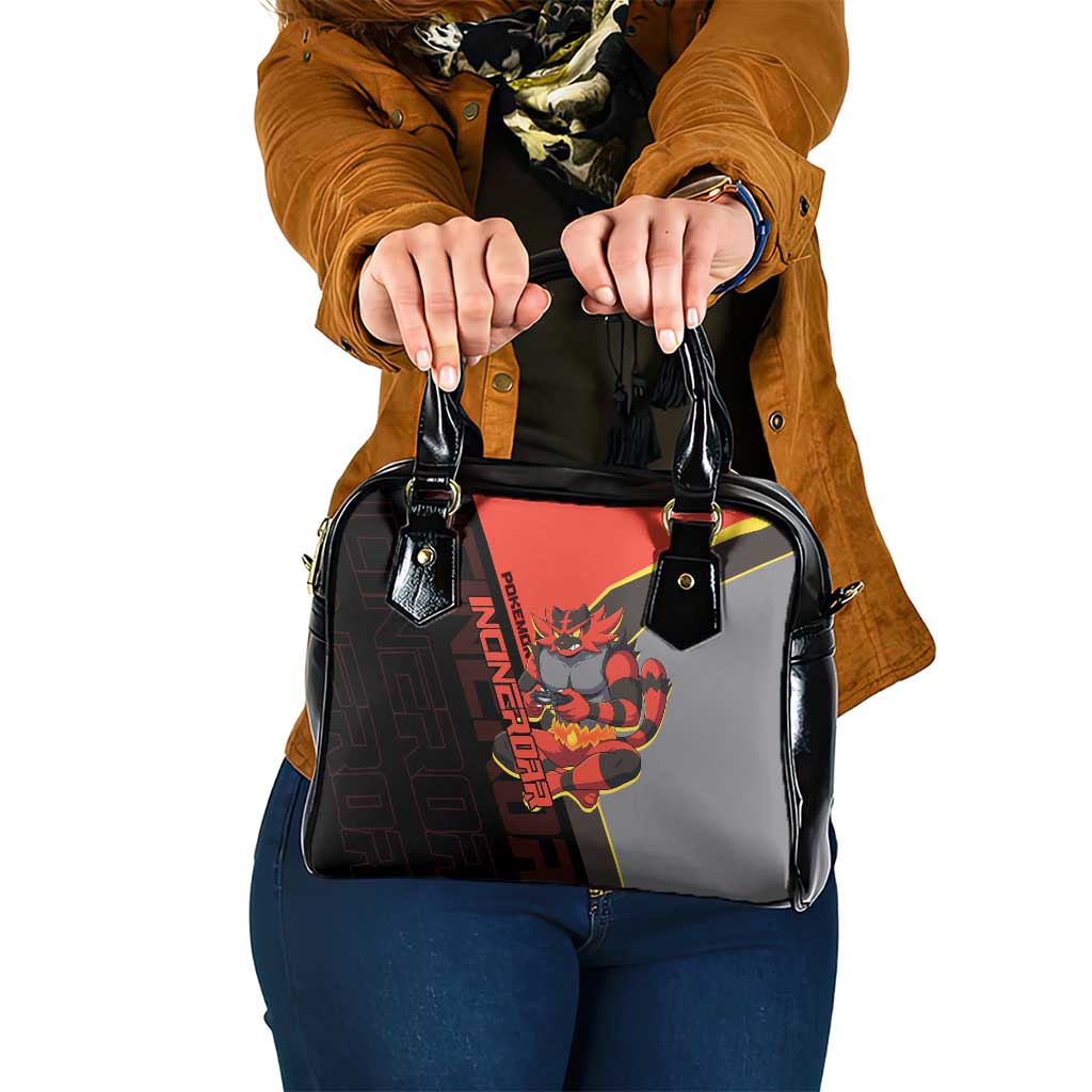 Incineroar Poké Shoulder Handbag Bold Retro Anime Style