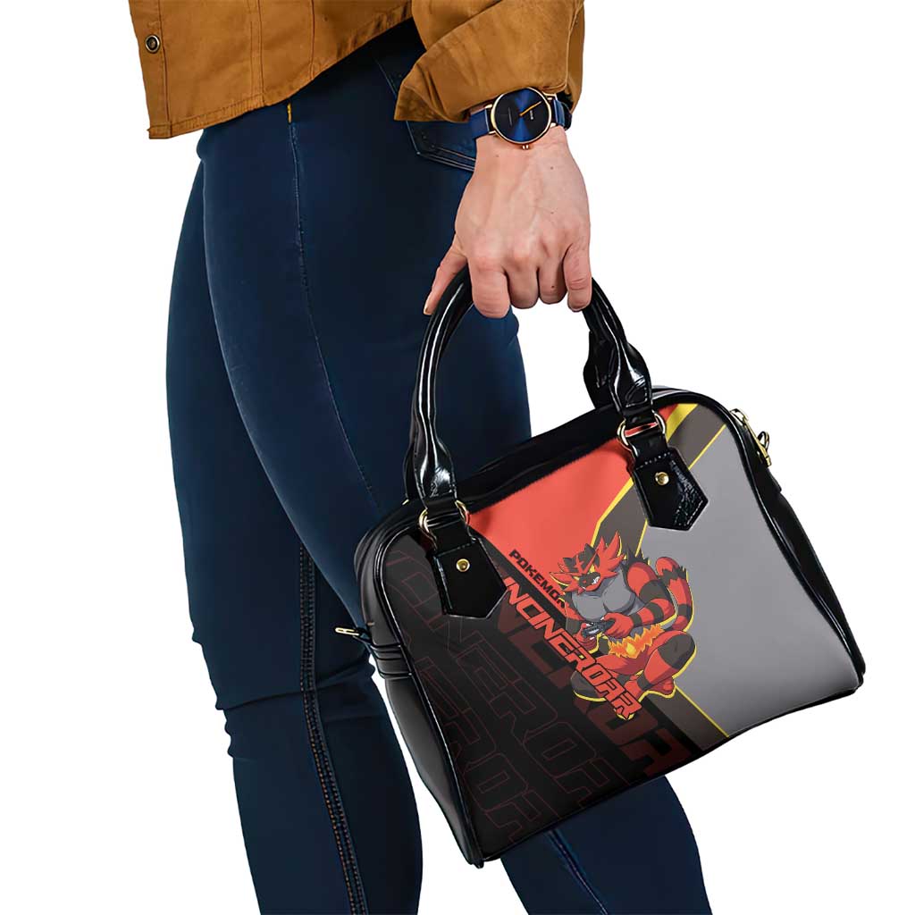 Incineroar Poké Shoulder Handbag Bold Retro Anime Style