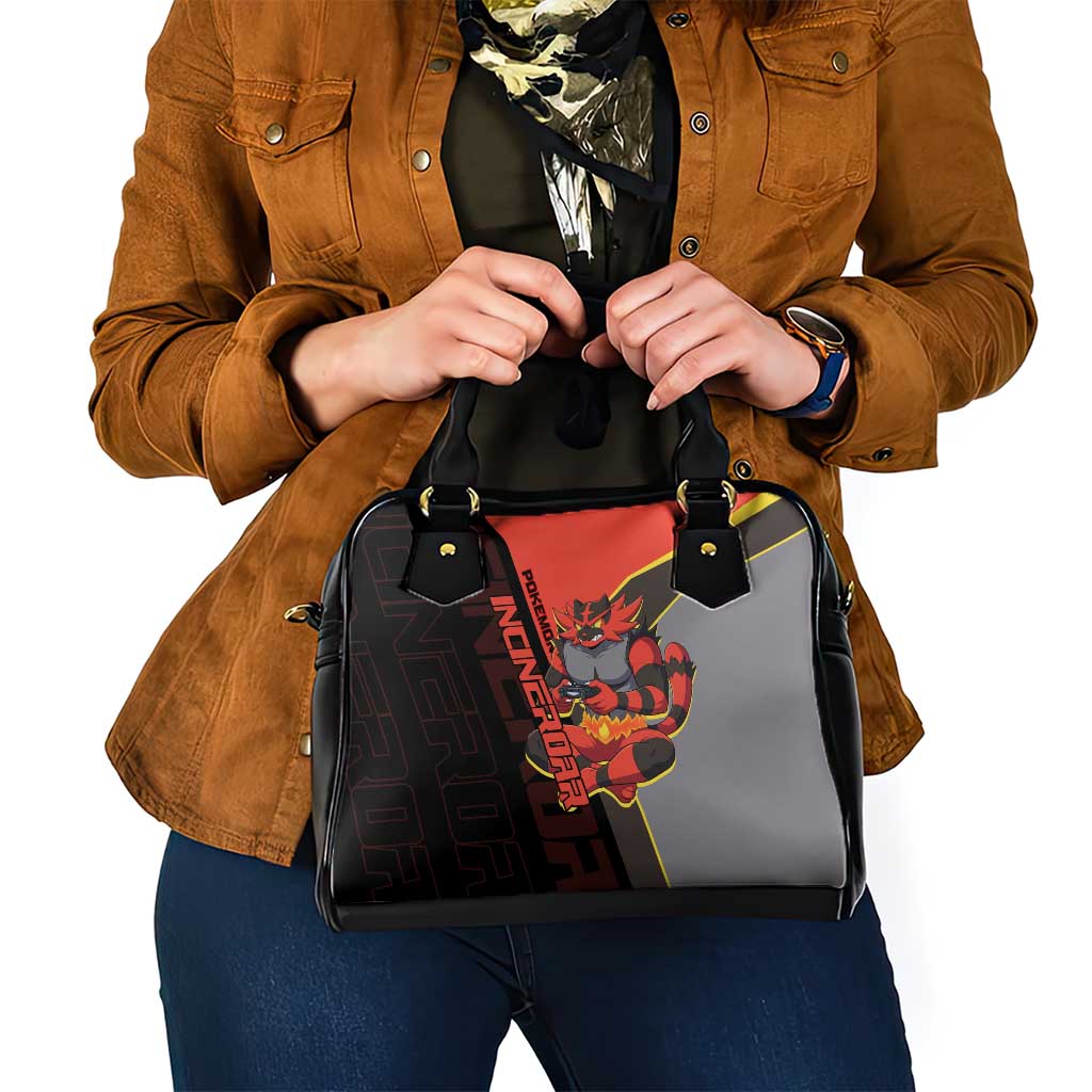 Incineroar Poké Shoulder Handbag Bold Retro Anime Style